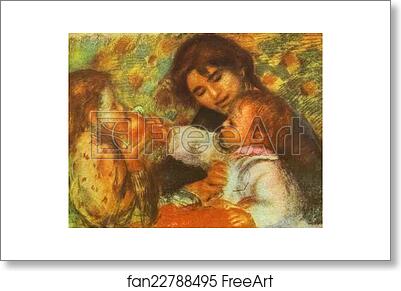 Free art print of Gabrielle with Renoir's Children by Pierre-Auguste Renoir