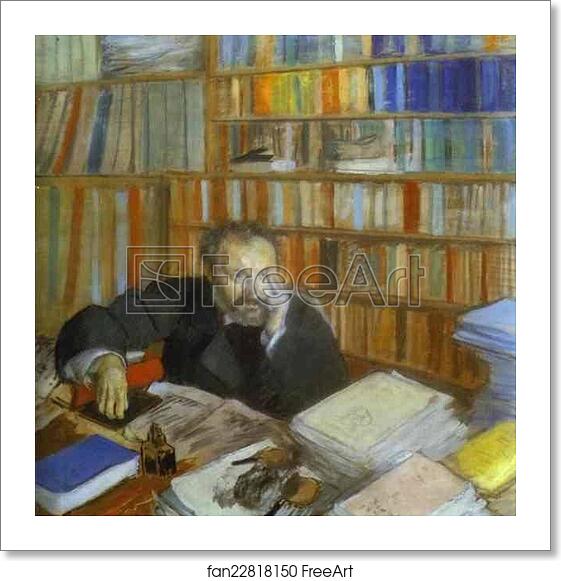 Free art print of Portrait of Edmond Duranty by Edgar Degas Free art print of Portrait of Edmond Duranty by Edgar Degas