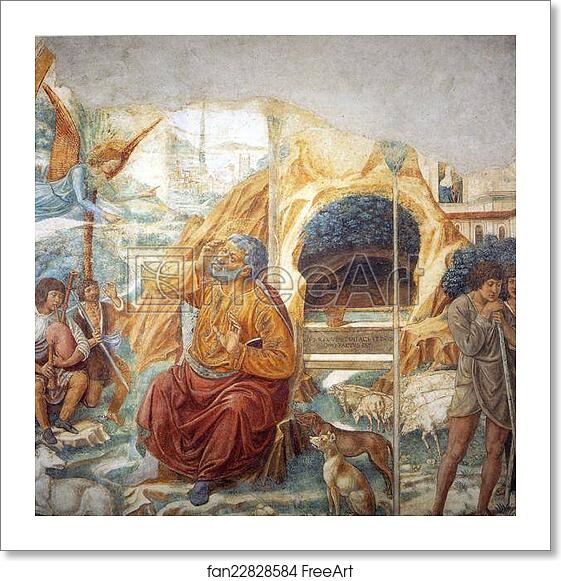 Free art print of Tabernacle of the Visitation: Annunciation to Joachim by Benozzo Gozzoli Free art print of Tabernacle of the Visitation: Annunciation to Joachim by Benozzo Gozzoli