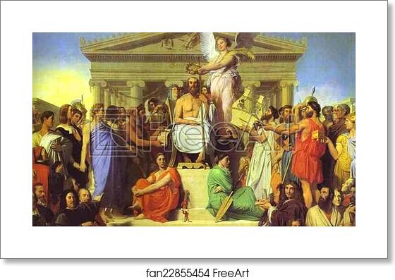Free art print of The Apotheosis of Homer by Jean-Auguste-Dominique Ingres Free art print of The Apotheosis of Homer by Jean-Auguste-Dominique Ingres