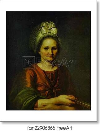 Free art print of Portrait of Artist's Mother by Alexey Venetsianov