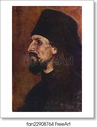 Free art print of Portrait of a Monk by Vasily Surikov