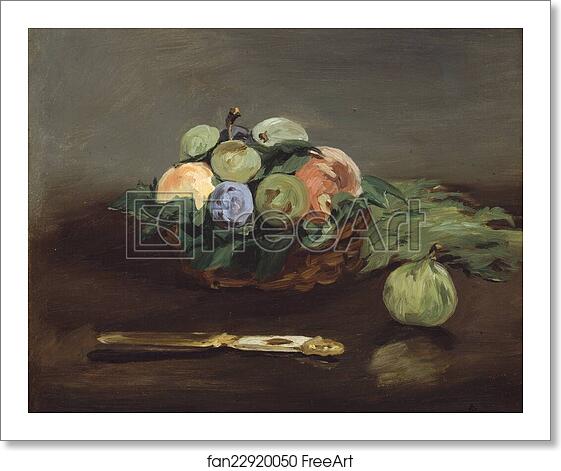 Free art print of Basket of Fruit by Édouard Manet Free art print of Basket of Fruit by Édouard Manet