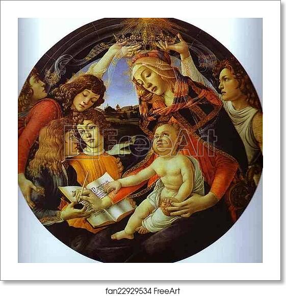Free art print of Madonna of the Magnificat by Alessandro Botticelli