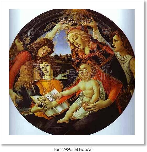 Free art print of Madonna of the Magnificat by Alessandro Botticelli Free art print of Madonna of the Magnificat by Alessandro Botticelli