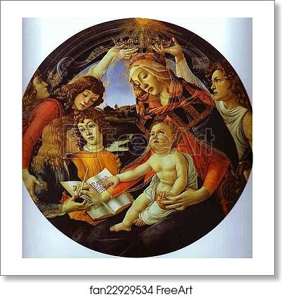 Free art print of Madonna of the Magnificat by Alessandro Botticelli