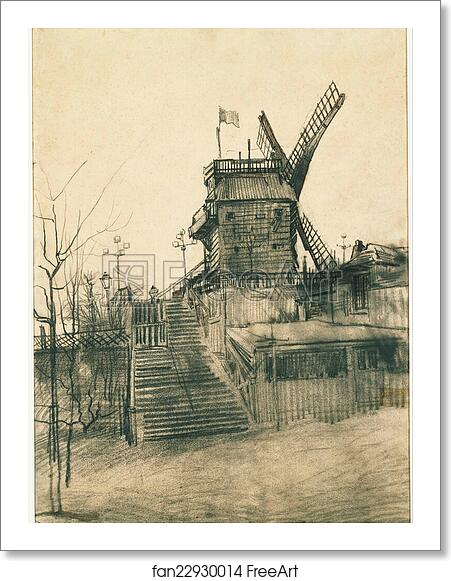 Free art print of Moulin de la Galette by Vincent Van Gogh Free art print of Moulin de la Galette by Vincent Van Gogh