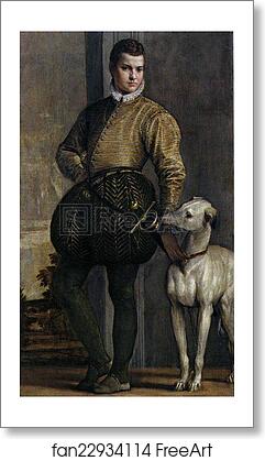 Free art print of Boy with a Greyhound by Paolo Veronese
