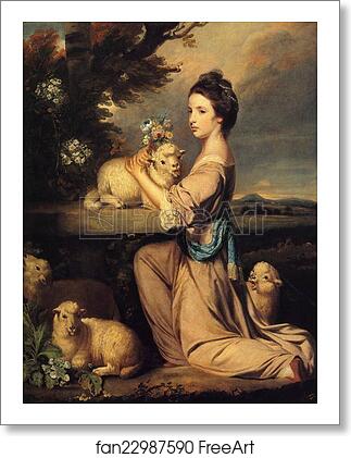 Free art print of Lady Mary Leslie by Sir Joshua Reynolds