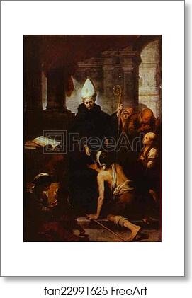 Free art print of St. Thomas Villanueva Giving Alms by Bartolomé Esteban Murillo