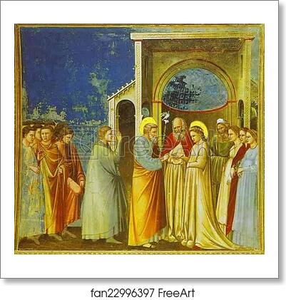 Free art print of Marriage of the Virgin by Giotto Free art print of Marriage of the Virgin by Giotto