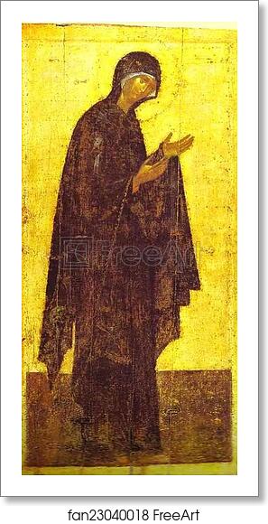 Free art print of The Virgin by Theophanes The Greek Free art print of The Virgin by Theophanes The Greek