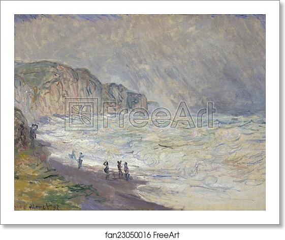 Free art print of Heavy Sea at Pourville by Claude Monet Free art print of Heavy Sea at Pourville by Claude Monet
