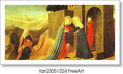Free art print of Annunciation. The Visitation by Fra Angelico
