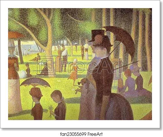 Free art print of A Sunday on La Grande Jatte. Detail by Georges Seurat Free art print of A Sunday on La Grande Jatte. Detail by Georges Seurat