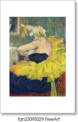 Free art print of Cha-U-Kau, The Clowness by Henri De Toulouse-Lautrec