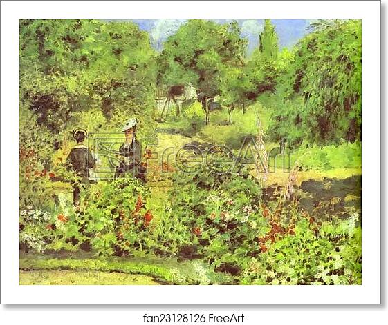 Free art print of Garden at Fontenay by Pierre-Auguste Renoir Free art print of Garden at Fontenay by Pierre-Auguste Renoir