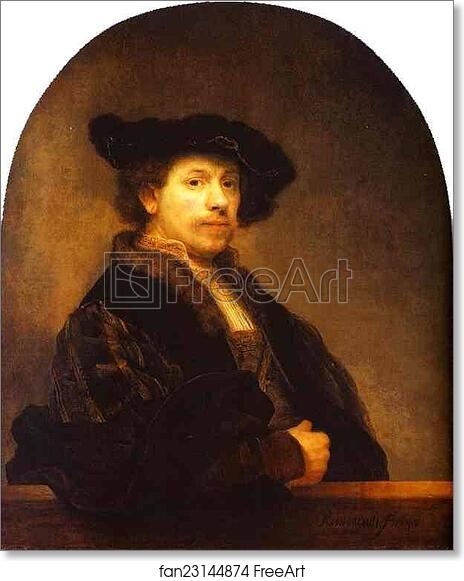 Free Art Print Of Self-Portrait By Rembrandt Harmenszoon Van Rijn ...