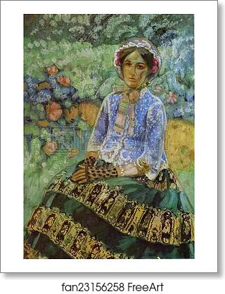 Free art print of Woman in Blue by Victor Borisov-Musatov Free art print of Woman in Blue by Victor Borisov-Musatov