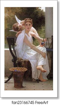 Free art print of Work Interrupted by William-Adolphe Bouguereau