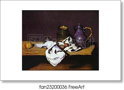 Free art print of Still Life with Kettle by Paul Cézanne