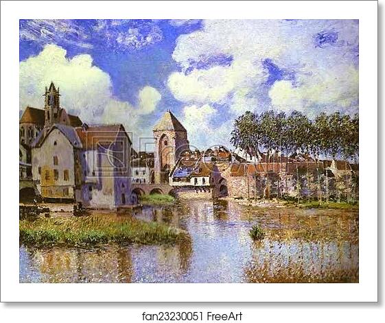 Free art print of Moret-sur-Loing by Alfred Sisley Free art print of Moret-sur-Loing by Alfred Sisley