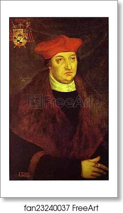 Free art print of Portrait of Cardinal Albrecht of Brandenburg by Lucas Cranach The Elder