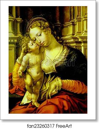 Free art print of Madonna and Christ by Jan Gossaert, Called Mabuse