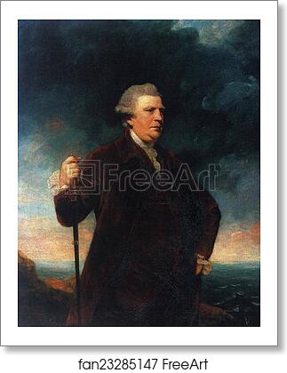 Free art print of Augustus Keppel by Sir Joshua Reynolds