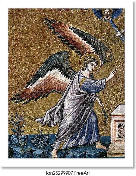 Free art print of Annunciation. Detail by Pietro Cavallini Free art print of Annunciation. Detail by Pietro Cavallini