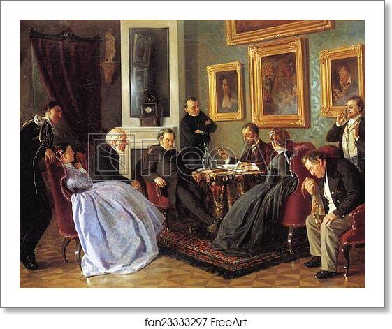 Free art print of A Reading by Vladimir Makovsky Free art print of A Reading by Vladimir Makovsky