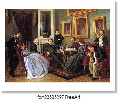 Free art print of A Reading by Vladimir Makovsky Free art print of A Reading by Vladimir Makovsky