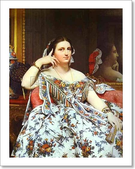 vleet Gehoorzaam Betuttelen Free art print of Portrait of Madame Moitessier Sitting by Jean-Auguste-Dominique  Ingres | FreeArt | fan23359162