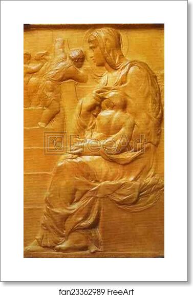 Free art print of Madonna of the Stairs by Michelangelo Free art print of Madonna of the Stairs by Michelangelo
