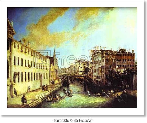 Free art print of Rio dei Mendicanti: Looking South by Giovanni Antonio Canale, Called Canaletto Free art print of Rio dei Mendicanti: Looking South by Giovanni Antonio Canale, Called Canaletto