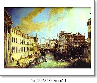 Free art print of Rio dei Mendicanti: Looking South by Giovanni Antonio Canale, Called Canaletto Free art print of Rio dei Mendicanti: Looking South by Giovanni Antonio Canale, Called Canaletto
