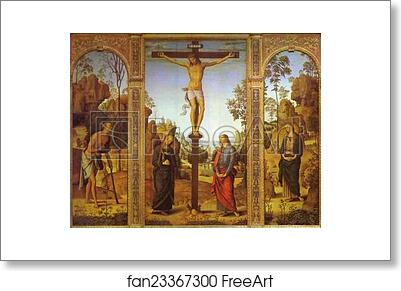 Free art print of The Crucifixion with the Virgin, St. John, St. Jerome and St. Mary Magdalene by Pietro Perugino Free art print of The Crucifixion with the Virgin, St. John, St. Jerome and St. Mary Magdalene by Pietro Perugino