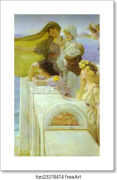 Free art print of At Aphrodite's Cradle by Sir Lawrence Alma-Tadema Free art print of At Aphrodite's Cradle by Sir Lawrence Alma-Tadema