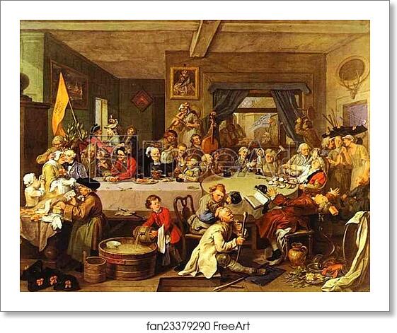 Free art print of An Election Entertainment by William Hogarth Free art print of An Election Entertainment by William Hogarth