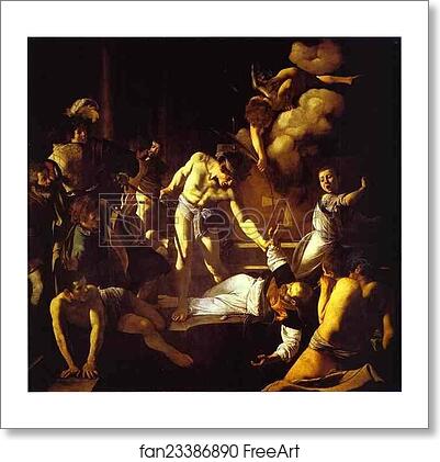 Free art print of The Martyrdom of St. Matthew by Caravaggio