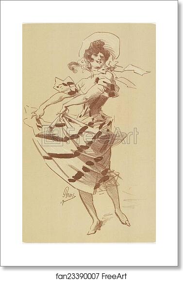 Free art print of Original drawing for Les Maîtres de l’Affiche for issue 58, Sept 1900. by Jules Chéret Free art print of Original drawing for Les Maîtres de l’Affiche for issue 58, Sept 1900. by Jules Chéret