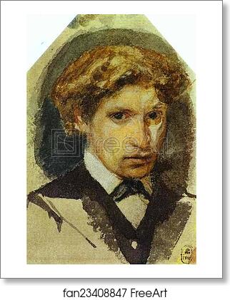 Free art print of Self-Portrait by Mikhail Vrubel