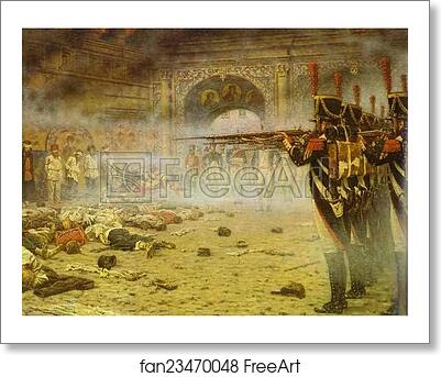 Free art print of In Defeated Moscow ("Arsonists" or "Shooting in the Kremlin") by Vasily Vereshchagin Free art print of In Defeated Moscow ("Arsonists" or "Shooting in the Kremlin") by Vasily Vereshchagin