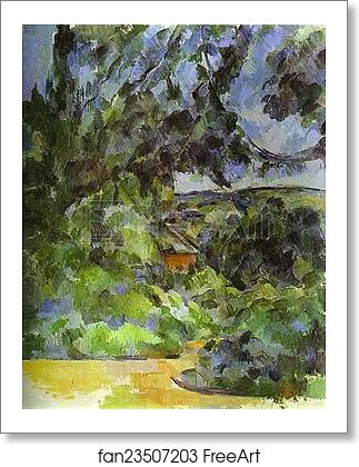 Free art print of Blue Landscape by Paul Cézanne