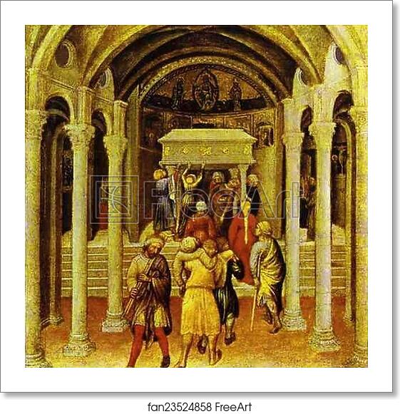 Free art print of A Miracle of St. Nicholas. From the predella of the Quaratesi triptych from San Niccolo, Florence by Gentile Da Fabriano Free art print of A Miracle of St. Nicholas. From the predella of the Quaratesi triptych from San Niccolo, Florence by Gentile Da Fabriano