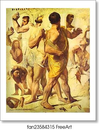 Free art print of Study for The Martyrdom of St. Symphorien by Jean-Auguste-Dominique Ingres