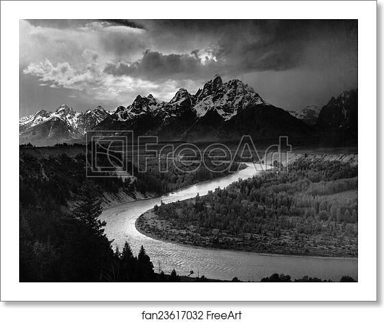 Free art print of Ansel Adams The Tetons and the Snake River (1942) Grand Teton National Park, Wyoming. National Archives and Records Administration, Records of the National Park Service. by Ansel Adams (1902-1984) Free art print of Ansel Adams The Tetons and the Snake River (1942) Grand Teton National Park, Wyoming. National Archives and Records Administration, Records of the National Park Service. by Ansel Adams (1902-1984)