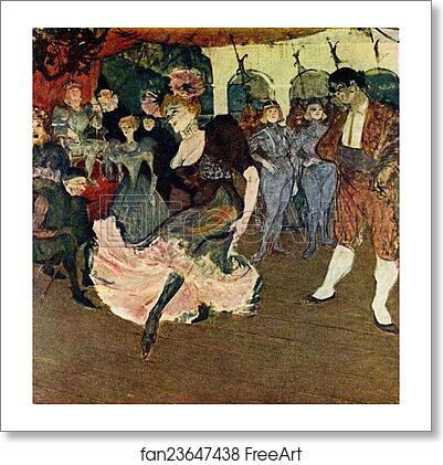 Free art print of Marcelle Lender Dancing the Bolero in "Chilperic" by Henri De Toulouse-Lautrec
