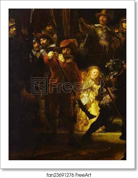 Free art print of The Night Watch (The Militia Company of Captain Frans Banning Cocq and of Lieutenant Willem van Ruytenburgh). Detail by Rembrandt Harmenszoon Van Rijn Free art print of The Night Watch (The Militia Company of Captain Frans Banning Cocq and of Lieutenant Willem van Ruytenburgh). Detail by Rembrandt Harmenszoon Van Rijn
