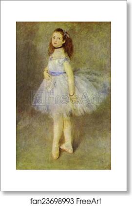 Free art print of The Dancer by Pierre-Auguste Renoir
